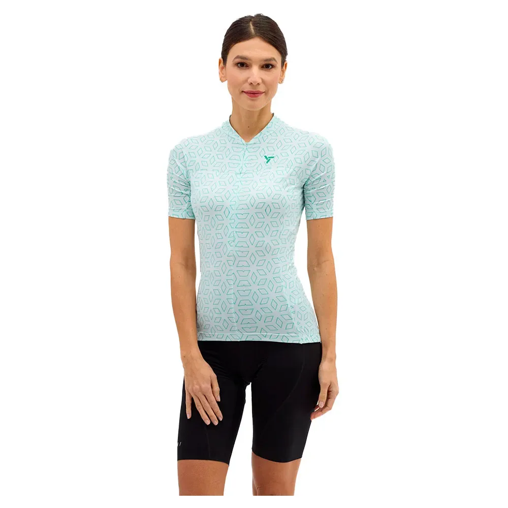 Maglia A Maniche Corte Wd1621 Catirina Cloud / Green - SILVINI - FashionsVida
