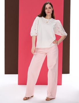 Sinsay - Jeans baggy - rosa