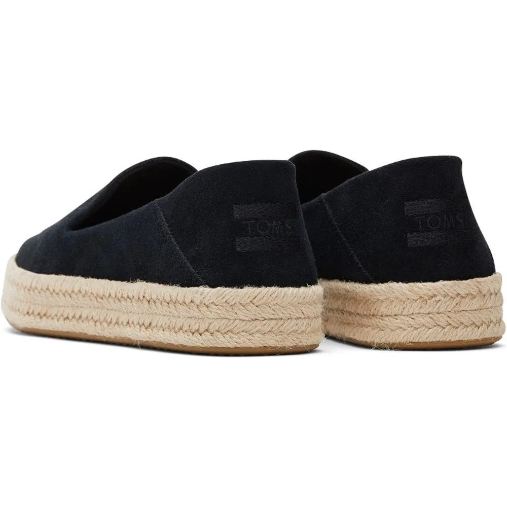 Alpargatas planas de mujer carolina de piel - TOMS - FashionsVida