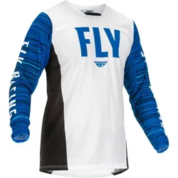 Maglia Da Enduro A Maniche Lunghe Kinetic Wave White / Blue