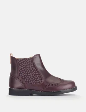 Leather Chelsea Boots (6 Small - 4 Large) Burgundy Female - Start-Rite - FashionsVida