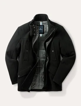 Thermofleece Jacke, normale Größen#untersetzte Größen, Farbe Schwarz, 54, wärmend sehr pflegeleicht Herren - Walbusch - FashionsVida