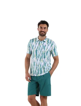 Chervo Polo Artistica, weiß/grün/gelb 56 - Chervò - FashionsVida