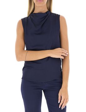 KOCCA Blusa in satin BLU NAVY S