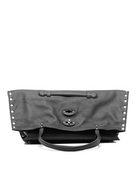 Tote bag in pelle medio di aspasso