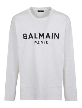 Balmain T-shirt con stampa Ls