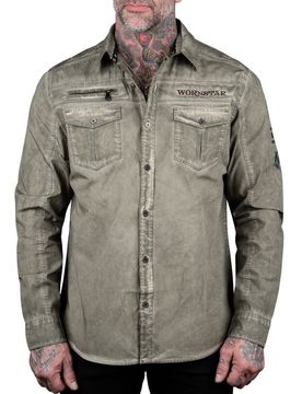 Langarmhemd - Search & Destroy Hemd - Olive - S bis 3XL - für Männer - Größe S - oliv - Männer - male