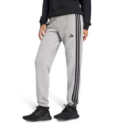 Essentials 3-stripes Cuffed Joggers + Damen Hosen - Grau - Größe 36 - Baumwoll-Jersey Grey 36