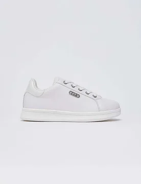 Sneakers Liu Jo bianco perla in pelle - Liujo - FashionsVida