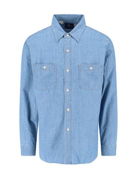Men's 100% Cotton Chambray Shirt
