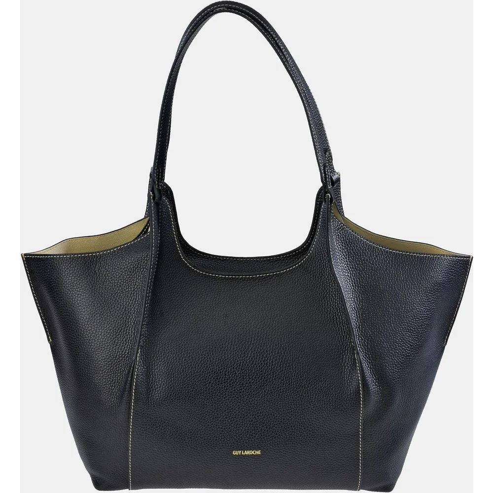 Bolso tote grande en piel con pouch interior - Guy Laroche - FashionsVida
