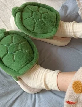 New Funny Turtles Slippers Women's Home Shoes Fuzzy Indoor Slides Parent Mother Kids Home Slippers Winter Room Mules Woman Scuff - Aliexpress - FashionsVida