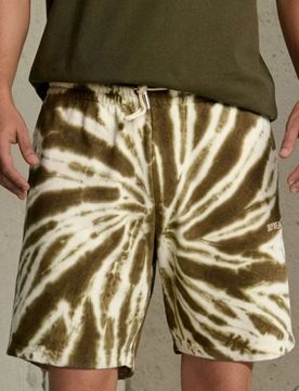 Pantaloncini tie-dye - khaki