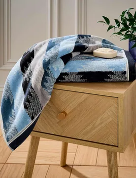Pure Cotton Kayah/Liyana Towel Indigo Mix - Bedeck of Belfast - FashionsVida