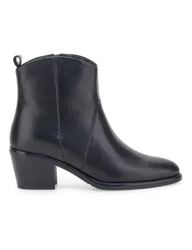 Stivaletti neri in pelle con tacco medio 865040 36 - PITTARELLO CLASS - FashionsVida