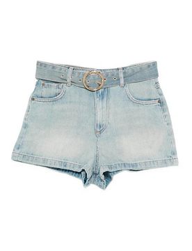 Twinset Shorts in denim con cintura