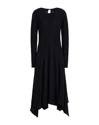 Midi-Kleid Damen Schwarz 32,36,38 Damen - High - FashionsVida