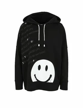 Kapuzensweater - Hoodie schwarz 52 damen - Doris Streich - FashionsVida