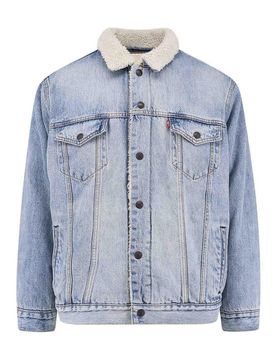 Giubbino In Denim Con Interno In Repreve
