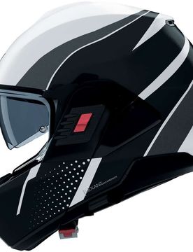Casco Moto Modulare P/J N120-1 FLUENTE 359 Bianco Nero taglia M
