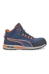 Scarpe antinfortunistiche blu e arancioni S3 Safety Crosstwist Mid 43