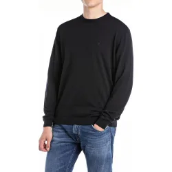 Jersey de hombre de algodón con cuello redondo