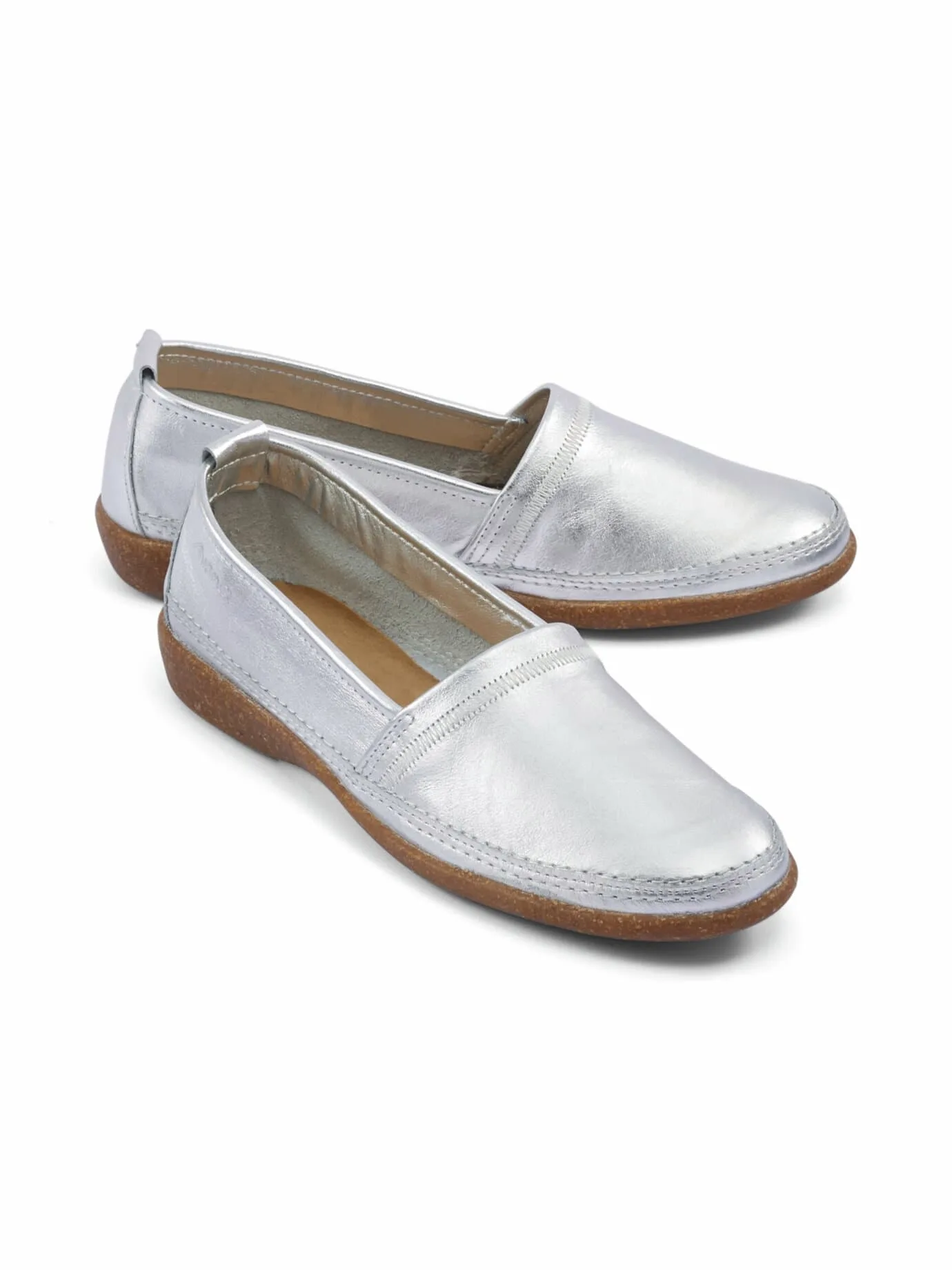 Butterweich-Slipper - Silber - female - Size: 39 - Avena - FashionsVida