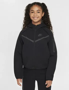 Kapuzenjacke für Mädchen Tech Fleece - Noir - female - Size: 12/13 ans - Nike - FashionsVida