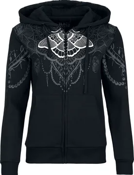 Gothic Kapuzenjacke - Spread the Wings in the Dark - S bis XXL - für Damen - Größe L - schwarz - Frauen - female - Gothicana by EMP - FashionsVida