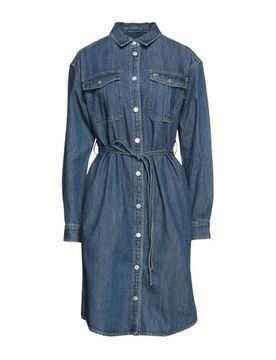 Midi-Kleid Damen Blau XS,XXS Damen