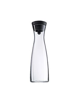 Jarra de agua BASIC 1,5 l de vidrio / Negro transparente