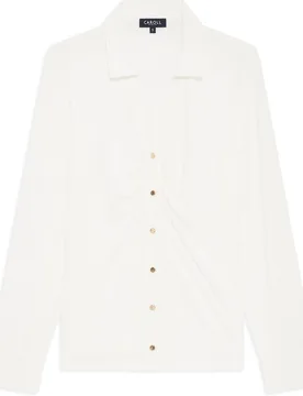 Camisa de mujer con botones a contraste - Caroll - FashionsVida