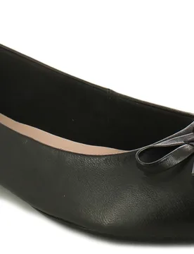 Womens Shoes Flat Angela Leather Slip On Black Leather (Archived) - Size Uk 6 - Comfort Plus - FashionsVida