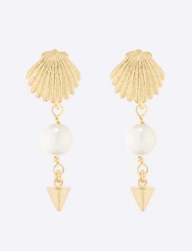 Dainty Dior-Style Drop Earrings