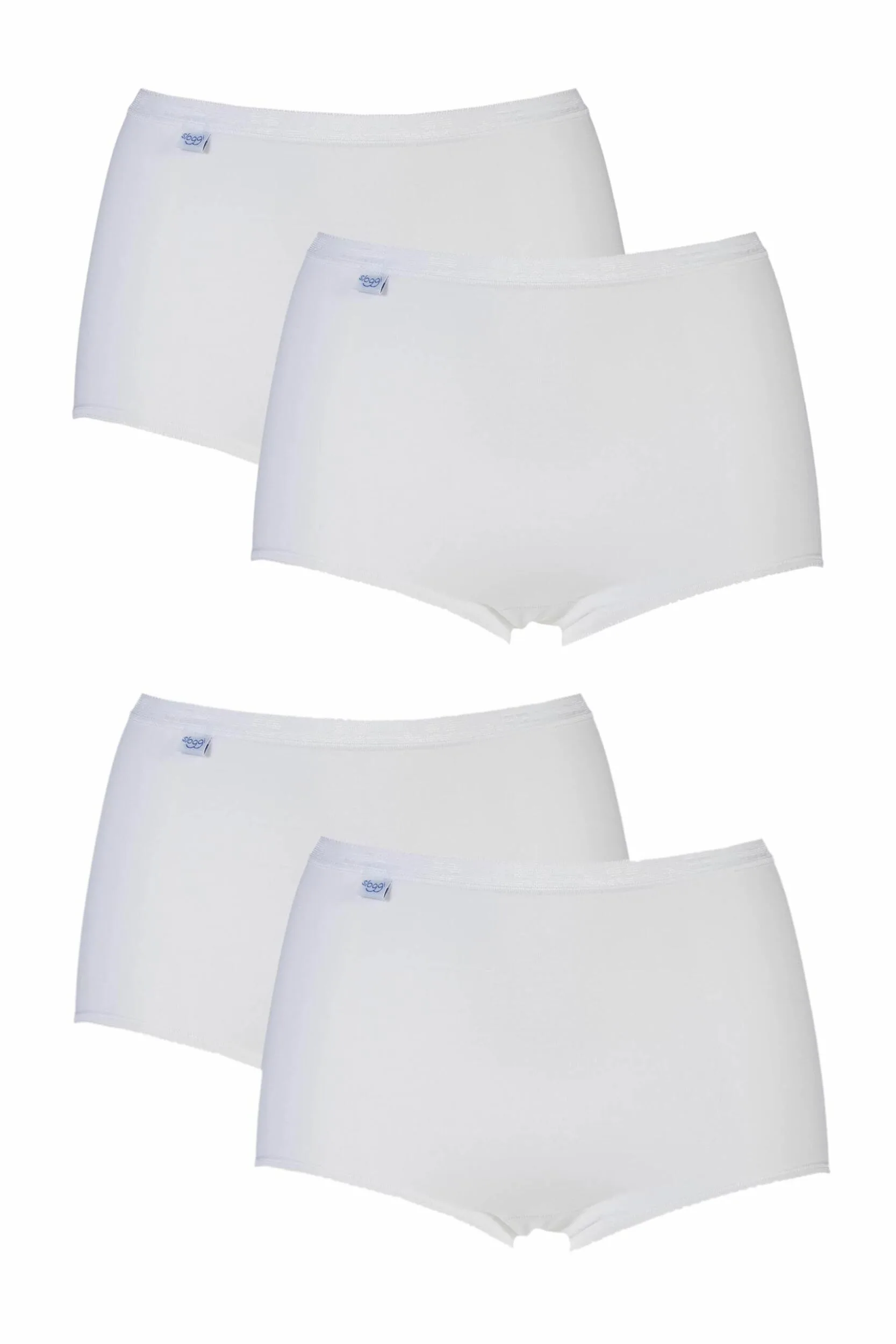 Pack White Basic Maxi Briefs Ladies 10 Ladies - - White - Size: UK 10 - Sloggi - FashionsVida