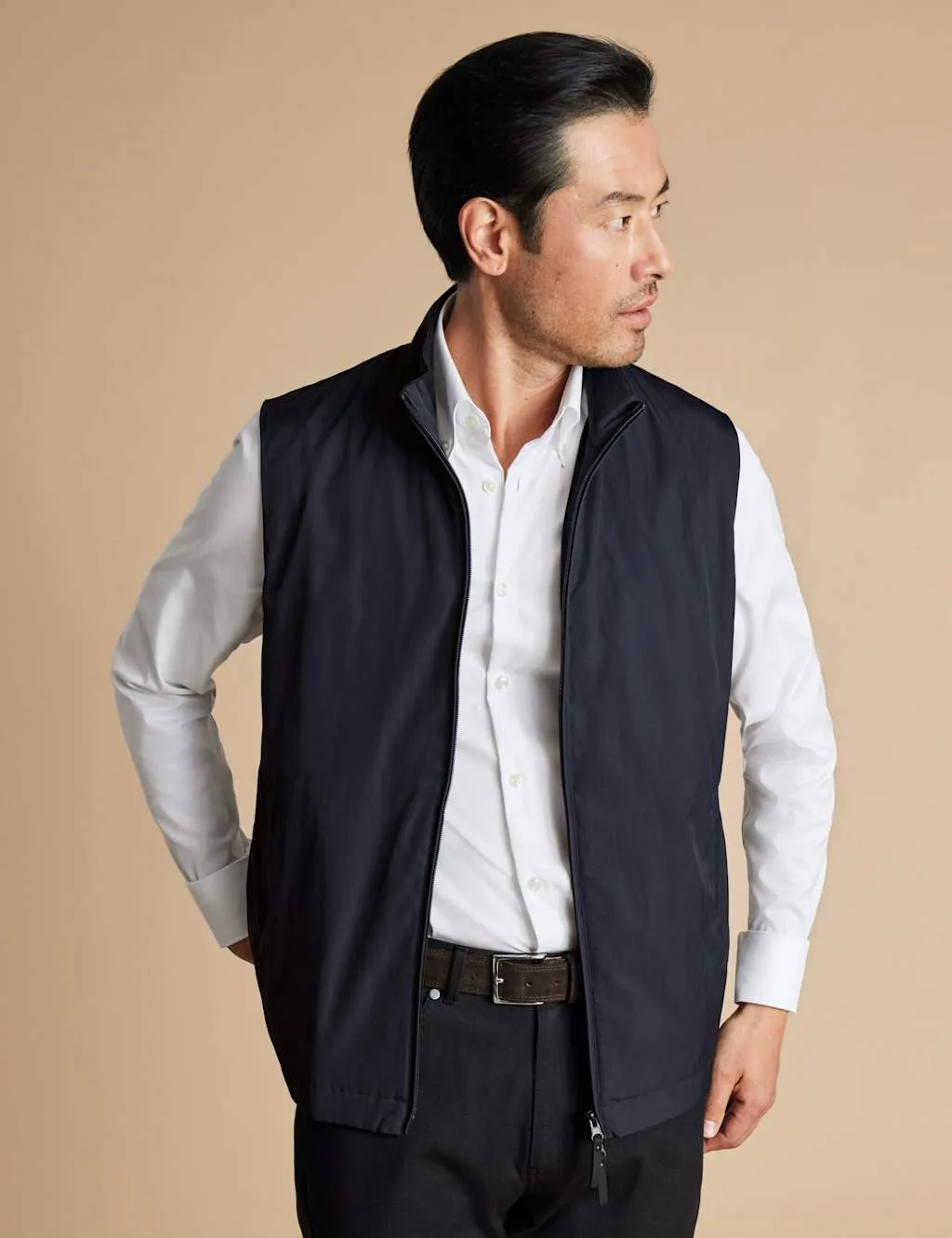 Performance Gilet Navy male - Charles Tyrwhitt - FashionsVida