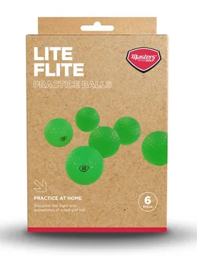 Lite Flite Foam Golf Balls (Pack of 6) - Masters - FashionsVida