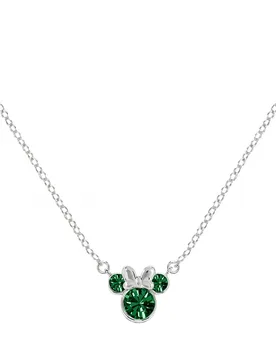 Women's N905424SMAYL-16-PH Minnie Necklace in Silver - Silver - Size: One Size - Disney - FashionsVida