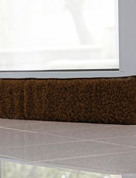 Fenster-Zugluftstopper braun