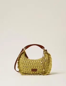 Sac « Croissant » en raphia au crochet - TWINSET - FashionsVida