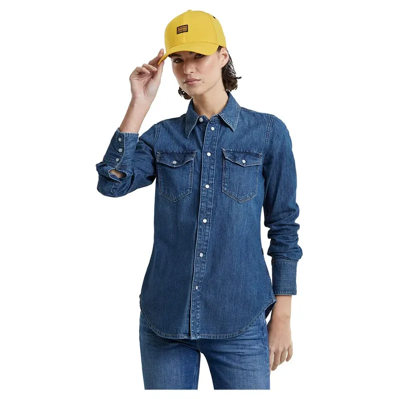 Chemise à Manches Longues Western Slim Fit Worn In Windward XS