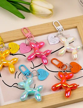 Design Candy colored Balloon Dog Girl Keychain Creative Balloon Dog Phone Chain Handbag Keychain Accessories Pendant Toy - Aliexpress - FashionsVida