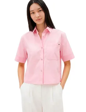 Camicia A Maniche Corte Ww0ww8899 Bonita Pink XL - Tommy hilfiger - FashionsVida