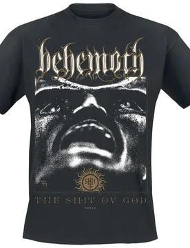 T-Shirt - The Shit ov God - Reign In Hell - S bis M - für Männer - Größe S - schwarz - Lizenziertes Merchandise! - Männer - male - Behemoth - FashionsVida