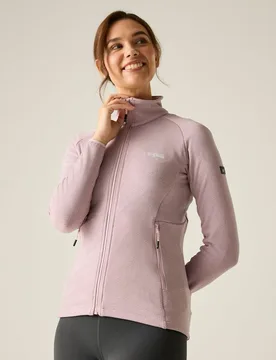 Women's Malana Softshell Full Zip Fleece Sweatshirt in Pale Lilac Size: 16 - Pale Lilac - Size: 16 - Regatta - FashionsVida