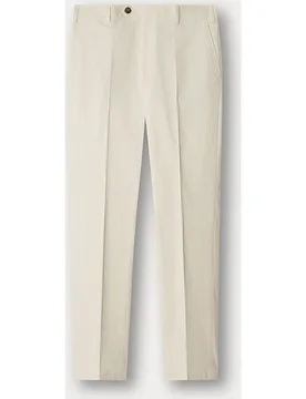Pantalón chino de hombre de algodón elástico con micro rayas regular fit - Façonnable - FashionsVida