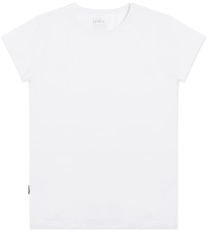 Wilda Organic Cotton Tee - White - Silverstick - FashionsVida