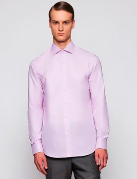 Camisa vertir de hombre lisa manga larga - Mirto - FashionsVida