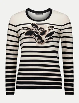 Langarmshirt Gestreift Mehrfarbig 42 - Betty barclay - FashionsVida