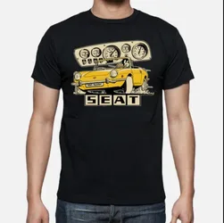 Hot Sale Classic Spain Car S E A T 850 "Spider" Sport Coupe T Shirt. New 100% Cotton Short Sleeve O-Neck T-shirt Casual Mens Top